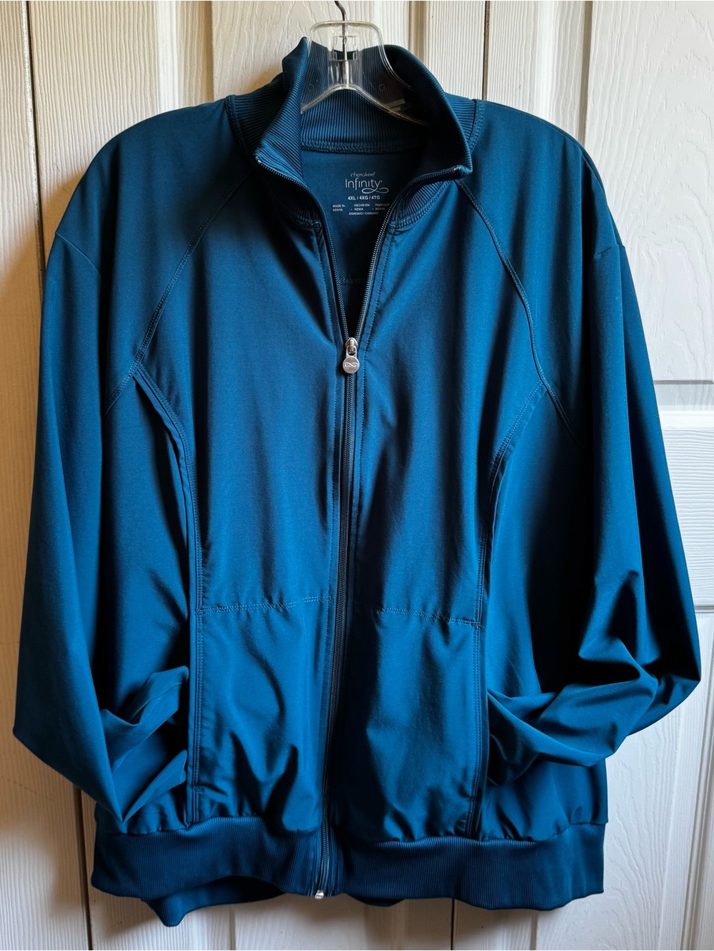 Cherokee Women’s Teal Full-Zip 2 Pocket Jacket